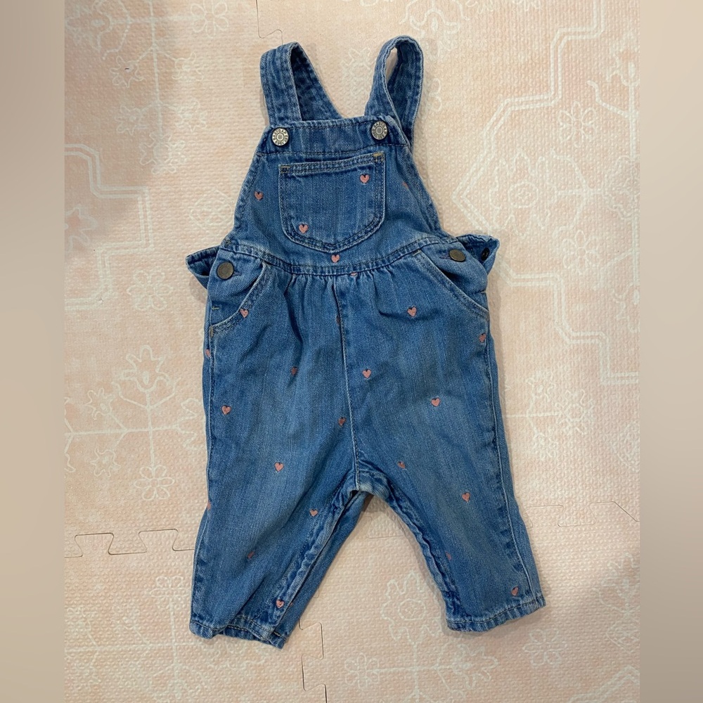 GAP Infant Denim Overalls - 6-12mo